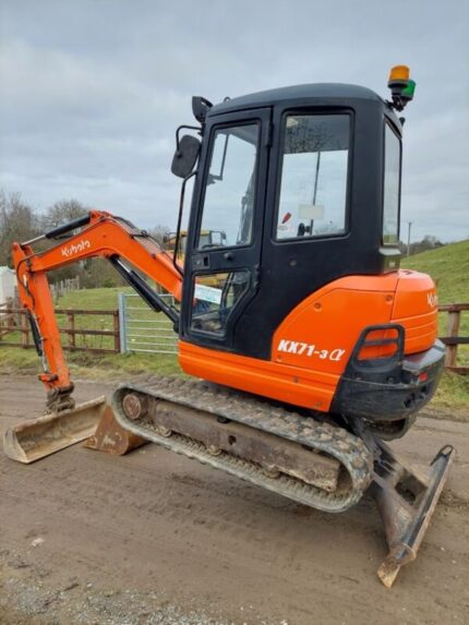 Mini Pelle Kubota KX71-3 Occasion (2012) - 2.5T, 2534h